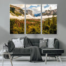 Half Dome Yosemite Canvas Wall Art – Majestic Triptych