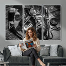 Old Pair of Mens Skates Wall Art Canvas, Men Skates Wall Art