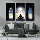 Women and Yoga Wall Art Canvas Print