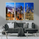 Los Angeles Night Wall Art Canvas Print