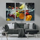 Kithen Vegetables World Wall Art Canvas Print