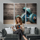 Dambell and Sport Wall Art Canvas Print