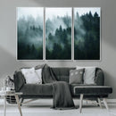 Misty Forest Wall Art – Serene Green Landscape Canvas Print, by MyGreatCanvas | Canvas Wall Art Prints | Photo Prints & Wall Decor