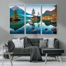 Crystal Clear Lake Wall Art | Mountains Wall Art Canvas | 3 by MyGreatCanvas | Canvas Wall Art Prints | Photo Prints & Wall Decor