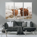 Longhorn Cattle Wall Art Canvas Print, Framed Farmhouse by MyGreatCanvas | Canvas Wall Art Prints | Photo Prints & Wall Decor