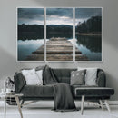 Wooden Bridge Near Lake Wall Art Canvas Print by MyGreatCanvas | Canvas Wall Art Prints | Photo Prints & Wall Decor