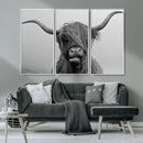 Texas Cow Wall Art Canvas, Texas Longhorn Cattle Canvas by MyGreatCanvas | Canvas Wall Art Prints | Photo Prints & Wall Decor