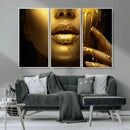 Gold and Women Wall Art Canvas Print by MyGreatCanvas | Canvas Wall Art Prints | Photo Prints & Wall Decor
