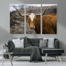 Framed Big Cow Animal Wall Art Canvas Print by MyGreatCanvas | Canvas Wall Art Prints | Photo Prints & Wall Decor