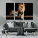 Lion Canvas Wall Art – Majestic Animal Print Artwork for by MyGreatCanvas | Canvas Wall Art Prints | Photo Prints & Wall Decor