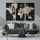 World Map Canvas Print – Detailed Map of the World Wall Art by MyGreatCanvas | Canvas Wall Art Prints | Photo Prints & Wall Decor