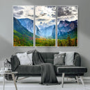 Yosemite Park Half Dome 3 Panel Canvas Print | Large Giclée by MyGreatCanvas | Canvas Wall Art Prints | Photo Prints & Wall Decor