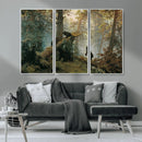 Baby Bears in Forest Wall Art Canvas Print by MyGreatCanvas | Canvas Wall Art Prints | Photo Prints & Wall Decor