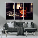 Whiskey and Cigar Canvas – Luxurious Wall Art for Home or