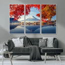 Mount Fuji Canvas Wall Art Japan Autumn Mountain Canvas