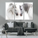 White Horse Wall Art Animal Canvas Print by MyGreatCanvas | Canvas Wall Art Prints | Photo Prints & Wall Decor