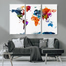 World Map Canvas Print – Detailed Map of the World Wall Art by MyGreatCanvas | Canvas Wall Art Prints | Photo Prints & Wall Decor