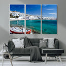 Santorini Wall Art Canvas Print by MyGreatCanvas | Canvas Wall Art Prints | Photo Prints & Wall Decor
