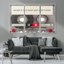 Music Cassette Iconic Wall Art Canvas Print by MyGreatCanvas | Canvas Wall Art Prints | Photo Prints & Wall Decor