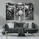 American Football Wall Art Canvas Print Framed Stadium Sport