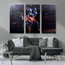 American Football Wall Art Canvas Print, Stadium Sport Wall