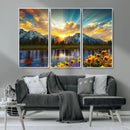 Grand Teton Park Sunrise Wall Art – Vibrant Landscape Canvas by MyGreatCanvas | Canvas Wall Art Prints | Photo Prints & Wall Decor