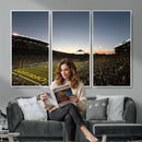 Oregon Ducks Football Team Print - Eugene Autzen Stadium