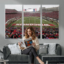 Wisconsin Badgers Team Print Canvas - Madison Camp Randall