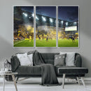 Columbus Crew Stadium Match Triple Canvas Wall Art - Dynamic