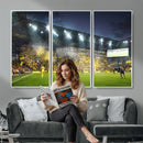 Columbus Crew Stadium Match Triple Canvas Wall Art - Dynamic