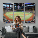 Texas Rangers Baseball Team Print - Arlington Globe Life