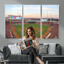 Cincinnati Reds Baseball Print Canvas- Cincinnati