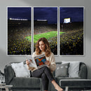 Michigan Wolverines Football Canvas Wall Decor, Football