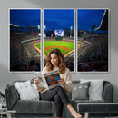Truist Park Night Game Canvas Art - Atlanta Braves Stadium