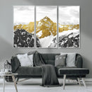 Gold Abstract Mountains Wall Art Print on Canvas, Nature by MyGreatCanvas | Canvas Wall Art Prints | Photo Prints & Wall Decor