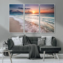 Sunset Beach Wall Art – Soothing Coastal Landscape, Ready to by MyGreatCanvas | Canvas Wall Art Prints | Photo Prints & Wall Decor