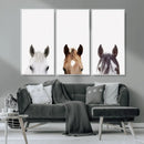 Horse Prints Set, Set of 3 Horse Wall Art, Horses Portraits, by MyGreatCanvas | Canvas Wall Art Prints | Photo Prints & Wall Decor