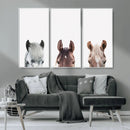Horse Wall Art - Minimalist Horse Triptych Wall Art – Modern by MyGreatCanvas | Canvas Wall Art Prints | Photo Prints & Wall Decor