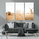 Vintage Farmhouse Triptych Wall Art – Giclée Canvas