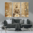 Buddha Wall Art Canvas Print, Buddha Meditation Room Decor,