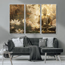 Zen Buddha Wall Art Canvas Print | Peaceful Meditation Decor