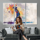 Watercolor Golf Swing Wall Art Canvas Print | Vibrant