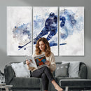 Hockey Player Wall Art Canvas Print - Sports-Inspired