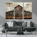 Rustic Barn Wall Art | Farmhouse Wall Decor Canvas Print |