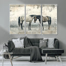 Chines Style Majestic Horses Wall Art | Ready to Hang and