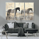 Vintage Horses Wall Art Canvas Print by MyGreatCanvas | Canvas Wall Art Prints | Photo Prints & Wall Decor