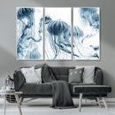 Abstract Jellyfish Canvas Print Wall Art