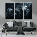 Jellyfish Wall Art Canvas Print, Elegant Wall Decor