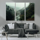 Misty Forest Wall Art | Ready to Hang and Framed | Tranquil