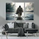 Jesus Walking on Water Wall Art | Canvas Print | Ready to